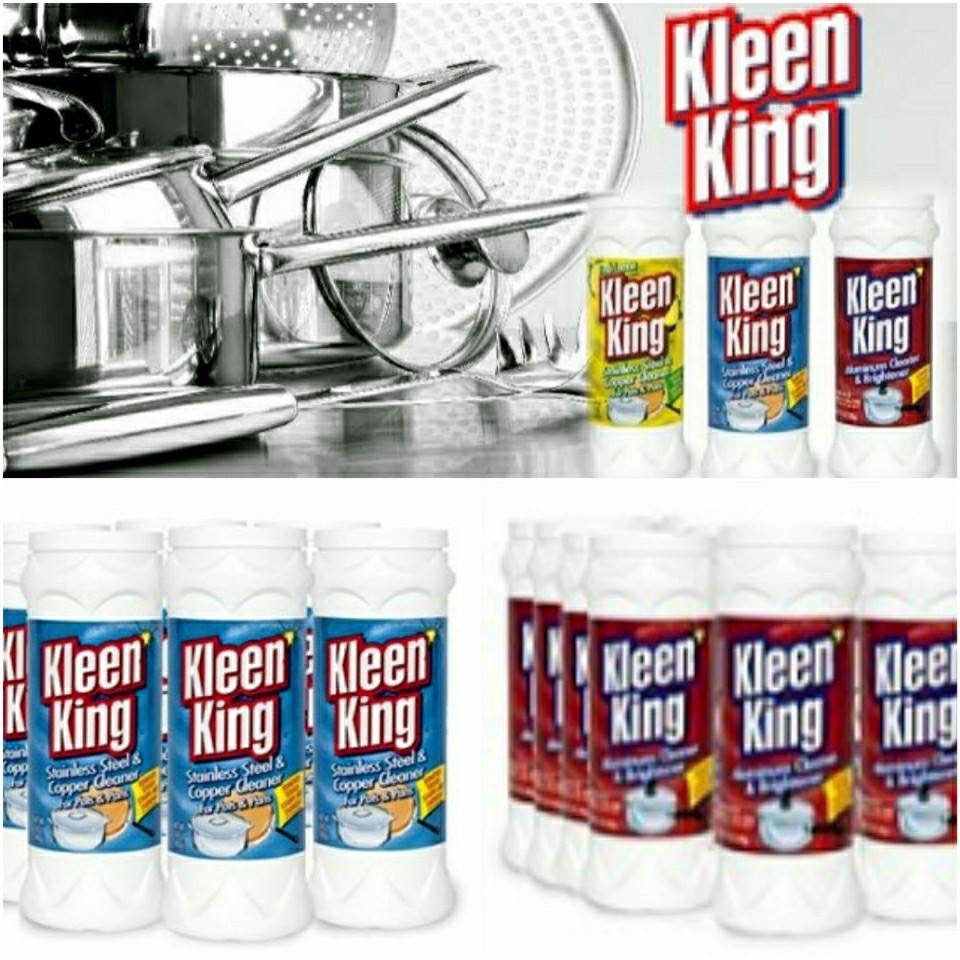 KLEEN KING: BỘT TẨY CHUYÊN DỤNG VÀ ĐÁNH BÓNG ĐỒ ĐỒNG, THÉP, INOX