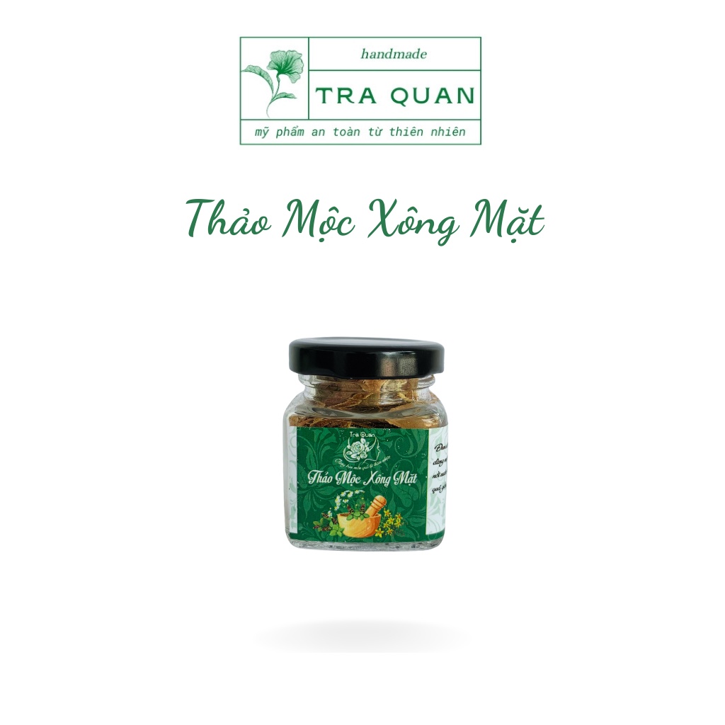 Thảo Mộc Xông Mặt Nguyên Chất 100% Organic Giúp Sáng Da Giảm Mụn Thanh Lọc Da Làm Sạch Lỗ Chân Lông Trà Quán 50g