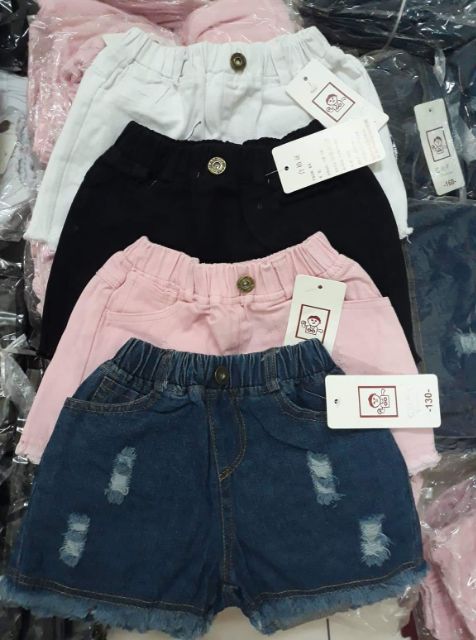 Quần sooc jeans Quảng Châu cho bé size 15-43kg