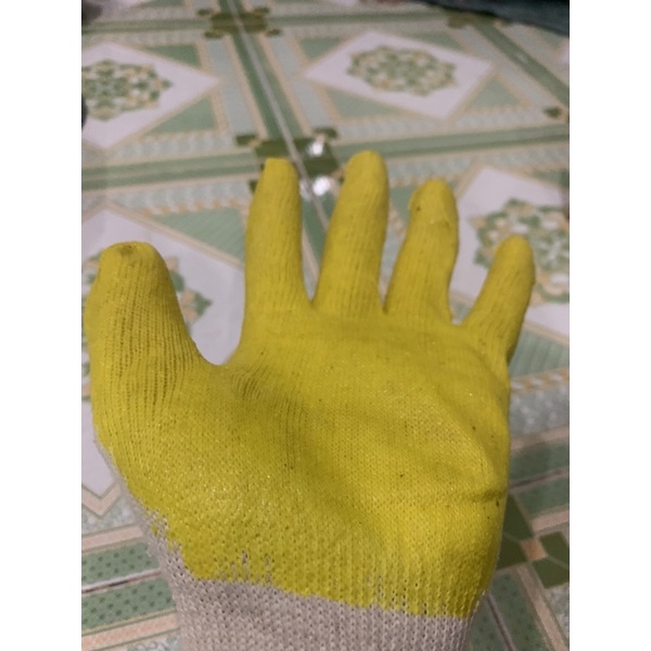 Găng Tay Vải Phủ Cao Su