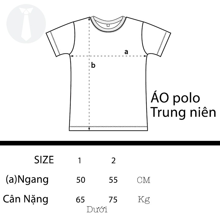 Áo thun nam trung niên tay ngắn polo form rộng có cổ sọc ngang VN19O | BigBuy360 - bigbuy360.vn