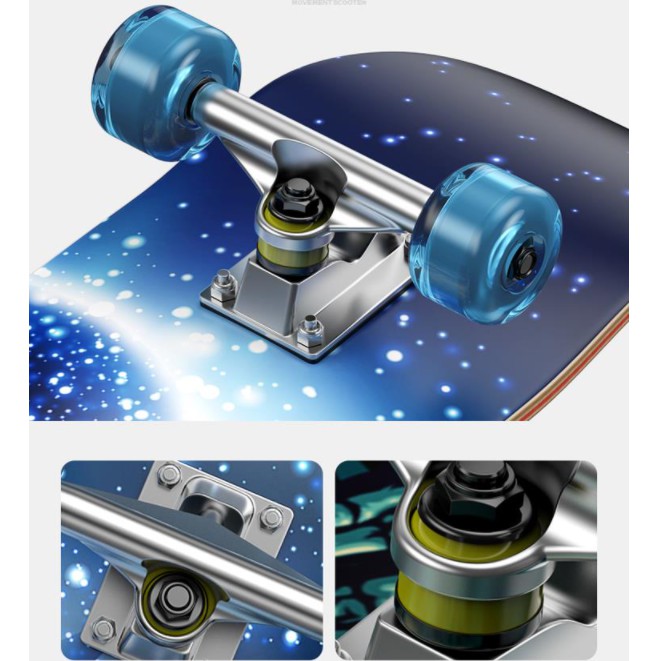 Ván trượt Skateboard ván trượt thể thao có đèn led phát sáng cho trẻ em và người lớn