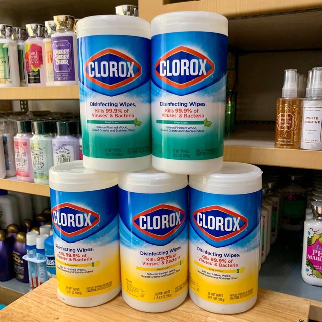 GIẤY ƯỚT LAU DIỆT KHUẨN 99.99% CLOROX