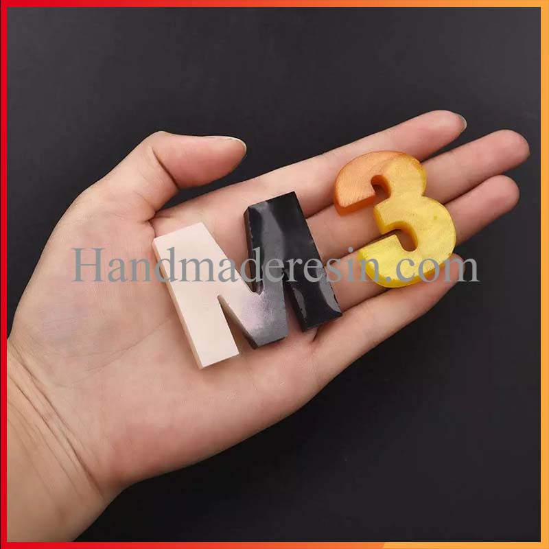 Combo Khuôn Bảng Chữ Cái Làm Trang Sức, Móc Khóa Resin Handmade