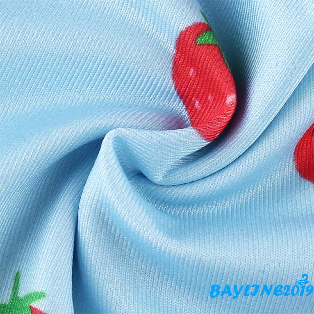 Áo Dây Nữ In Hình Quả Dâu Xinh Xắn