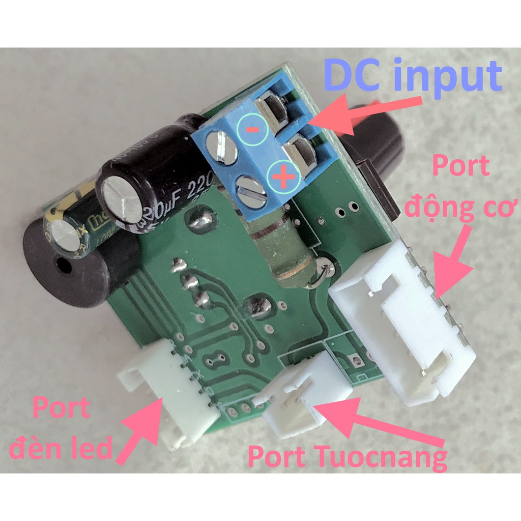 MẠCH V5 ĐIỀU TỐC CHO ĐỘNG CƠ QUẠT DIY TỪ ĐỘNG CƠ BRUSHLESS.