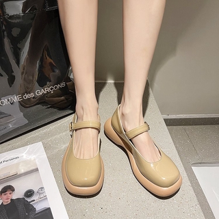 Giày búp bê đế dày thời trang Hàn cho nữ