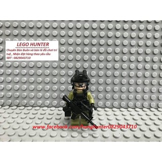 Us Army minifigures mô hình lắp ráp nhân vật lính đặc nhiệm biệt kích Mỹ