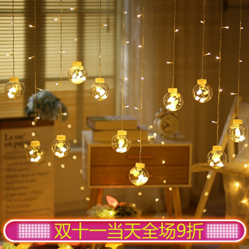 DÂY ĐÈN TRANG TRÍ KIỂU BANH (ĐỦ MÀU / VÀNG NẮNG)