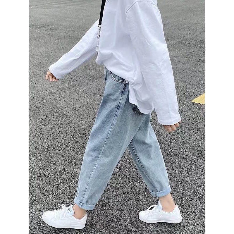 Quần Jeans Baggy trơn xám Thời Trang Unisex- Thiết kế hàn quốc jean dày