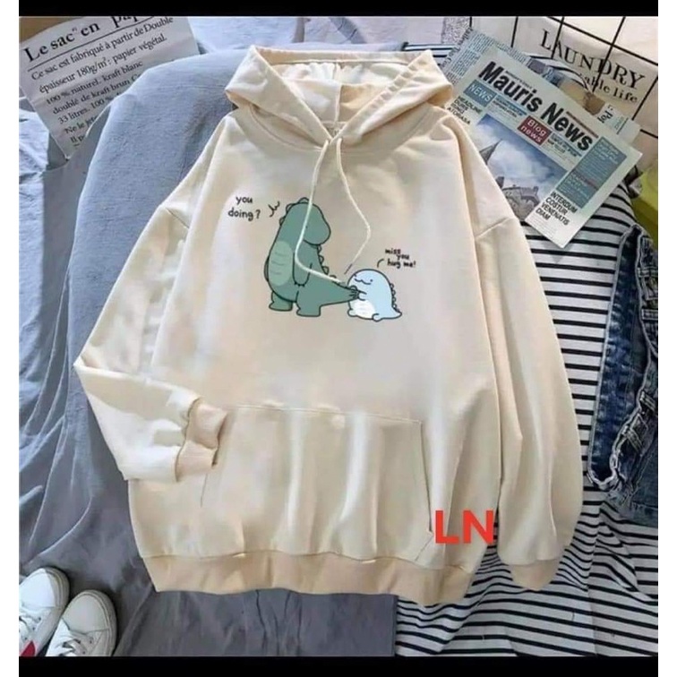 Áo hoodie khủng long bám đuôi TH6