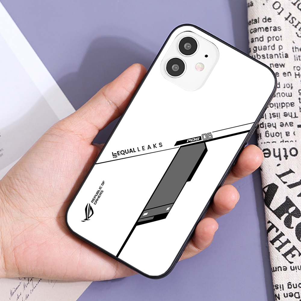 Ốp lưng điện thoại iPhone 12, 12 mini - Republic of Gamers, chất liệu kính cường lực
