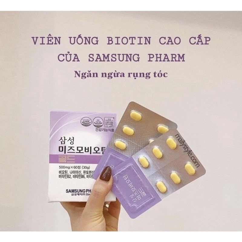 Viên Uống hỗ trợ Mọc tóc Bổ sung Biotin Cao cấp Samsung Pharm