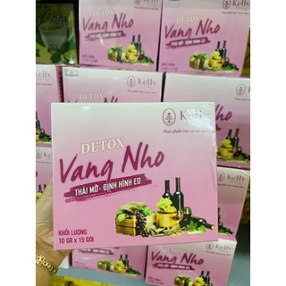 Trà Vang nho, detox kelly vang nho giảm mỡ eo thon