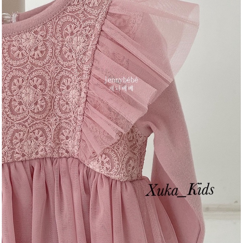 Váy Liền Body Chip Jennybebe Cao Cấp Kèm Mũ [Ảnh Thật) - Váy Công Chúa