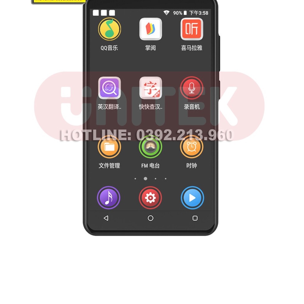 (Hỗ Trợ Tiếng Việt) Máy Nghe Nhạc Ruizu H11: Android MP4 Màn Hình Cảm Ứng 4.0 Inch Kết Nối Bluetooth WiFi  Bộ Nhớ 16GB
