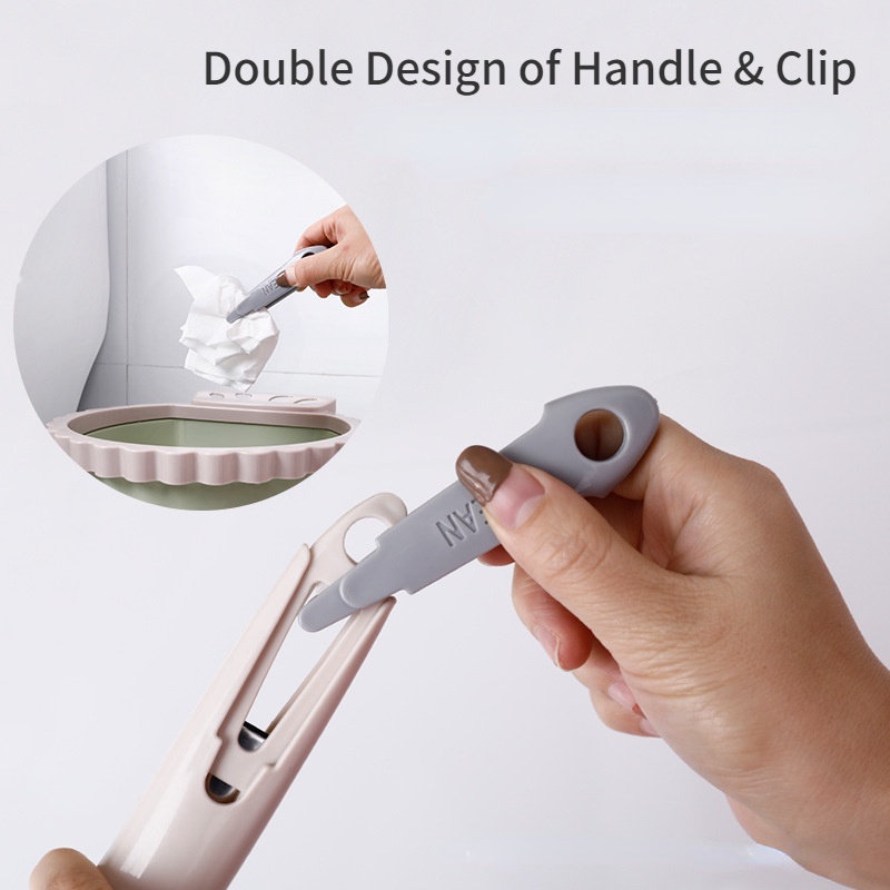 Bộ Bàn Chải Cọ Bồn Cầu Tay Cầm Dài Có Đế Kẹp Nhỏ Sáng Tạo