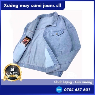 Áo khoác jean dành cho nam nữ thời trang cao cấp Hàn Quốc 2019 Mina_Fashion_SỈ SLL THEO RI