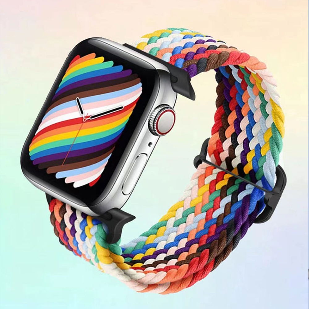 Dây Đeo Đồng Hồ Dạng Bện Hình Số 8 Mẫu Mới Cho iwatch7 Series 6 / 5 / 4 / 3 / SE 41mm45mm Apple Watch 40mm44mm Apple Watch 6 5 4 SE