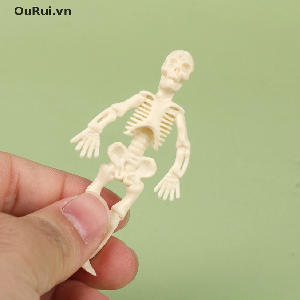 Bộ 5 Món Đồ Chơi Đầu Lâu Zombie Bằng PVC Trang Trí Tiệc Halloween