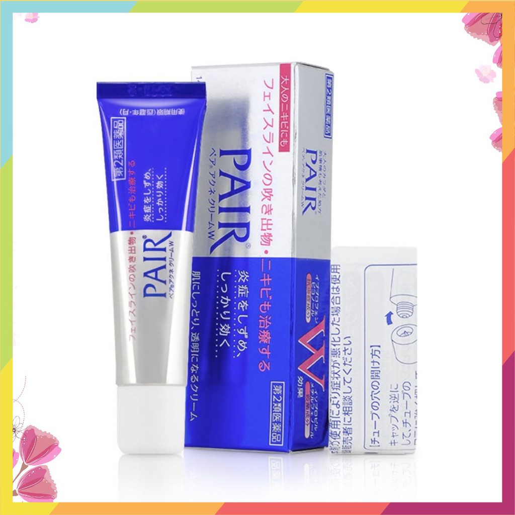 Kem ngừa mụn Pair Acne W Cream Nhật Bản ♕ค