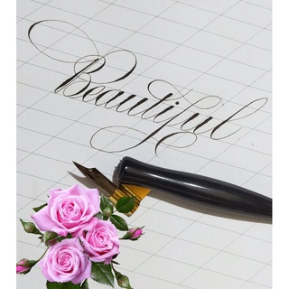 Quản chéo đa năng, quản viết chữ sáng tạo calligraphy 2 trong 1 kèm ngòi OLEO
