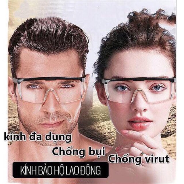 Kính chống giọt bắn phòng dịch FACE SHIELD  kín mặt , tấm che chắn giọt bắn bảo hộ trẻ em , người lớn trong suốt . | BigBuy360 - bigbuy360.vn