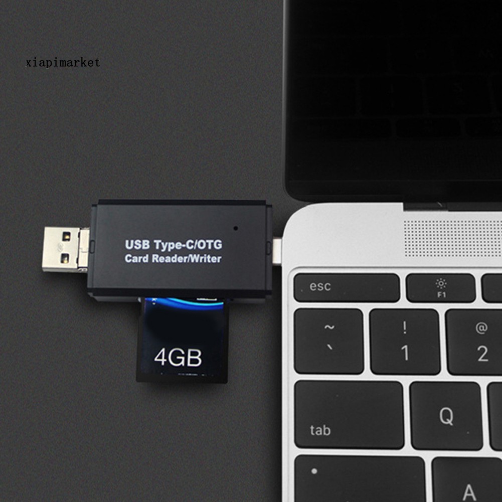 Đầu Đọc Thẻ Nhớ 3 Trong 1 Loại C Micro-Usb Otg Tf / Micro-Sd | BigBuy360 - bigbuy360.vn