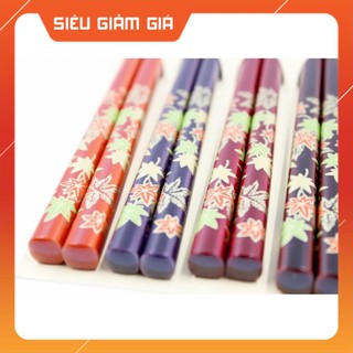 Set 5 đôi đũa mẫu lá phong (Made in Japan)