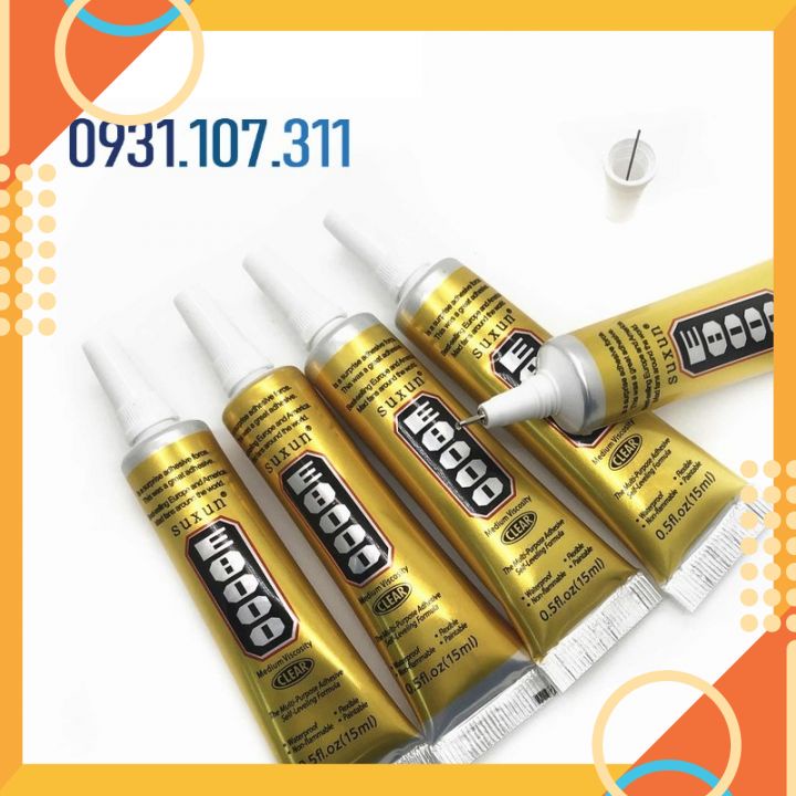 Keo dán đá, kim cương trang sức E-8000, Keo dán ron, keo dán màn hình, kính,linh kiện điện thoại và các chi tiết nhỏ.