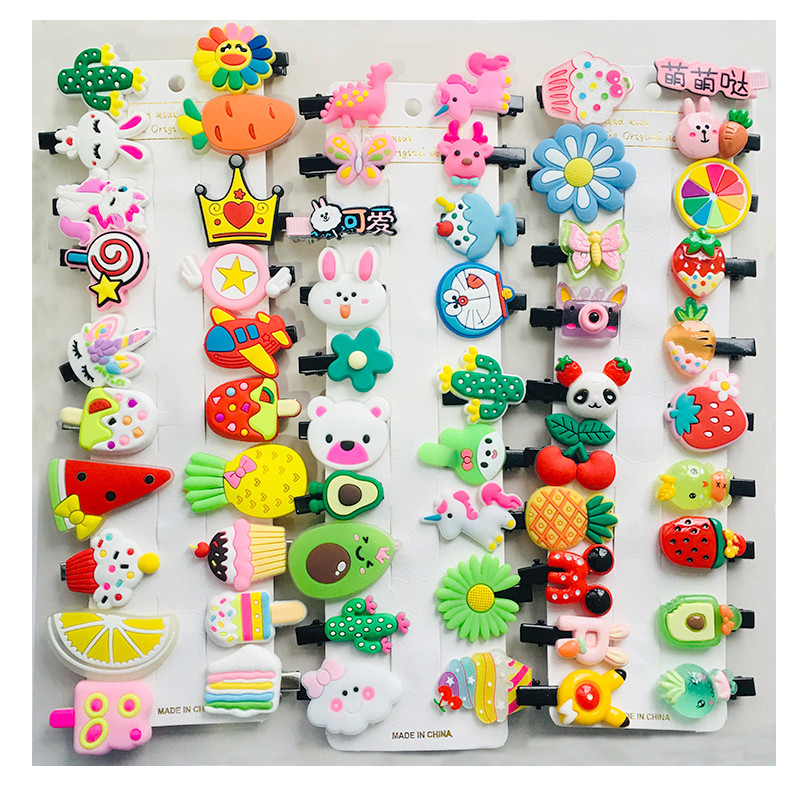 Set 8 / 10 Kẹp Tóc Hình Trái Cây Dễ Thương Cho Bé