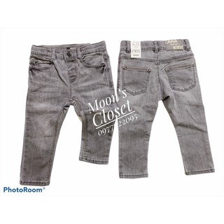 Quần skinny Zara xám khói dư xịn size 9/12m-4/5y