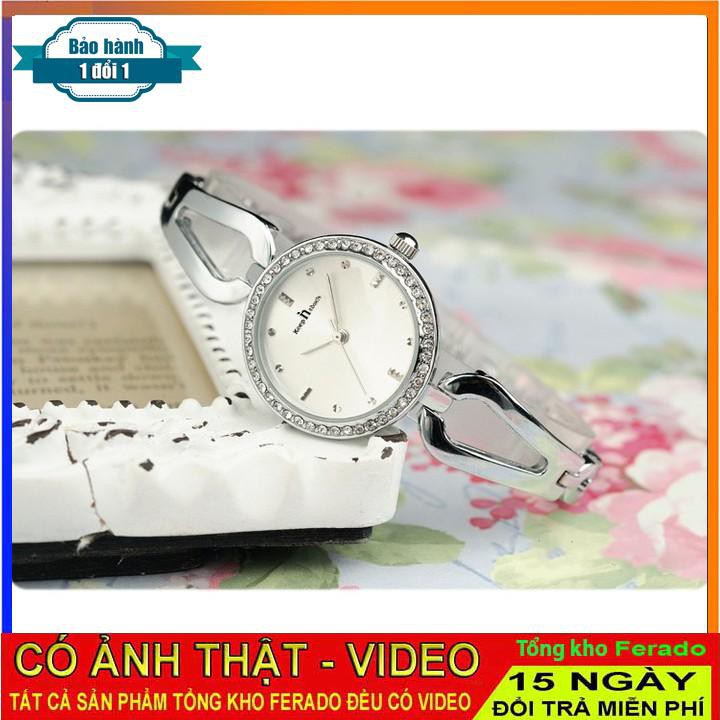 [ xả kho ] ĐỒNG HỒ NỮ KEEP IN TOUCH 8456 DÂY THÉP CAO CẤP, MẶT TRÒN ĐÍNH ĐÁ SANG TRỌNG, THANH LỊCH