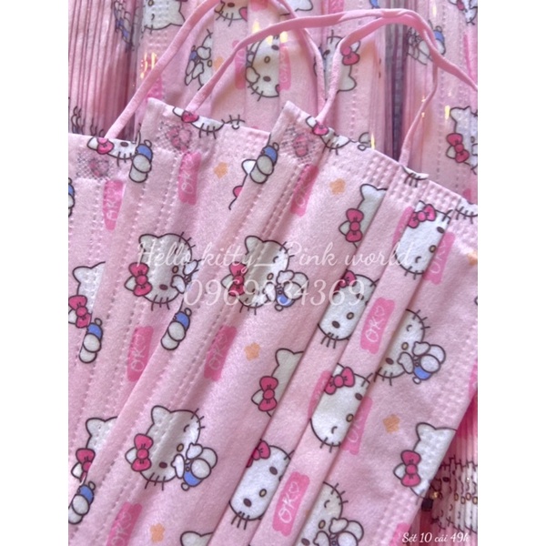Khẩu trang kitty lớn và bé