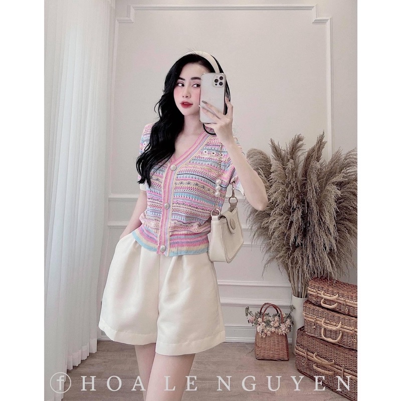 Áo len thổ cẩm, len mongtoghi đầu mùa màu hồng siêu xinh