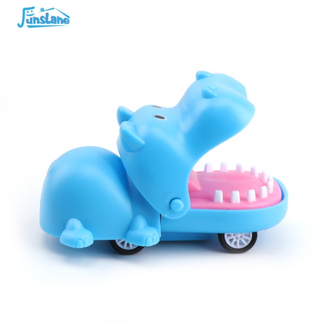Đồ chơi xe kéo lùi FUNSLANE hình cá sấu hà mã cắn tay vui nhộn cho bé