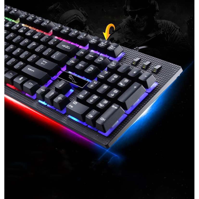 Bàn phím gaming G20 đen, trắng chuyên dụng giá rẻ, bàn phím gaming kết nối dây có led đa màu,bàn phím fullsize có dây | BigBuy360 - bigbuy360.vn