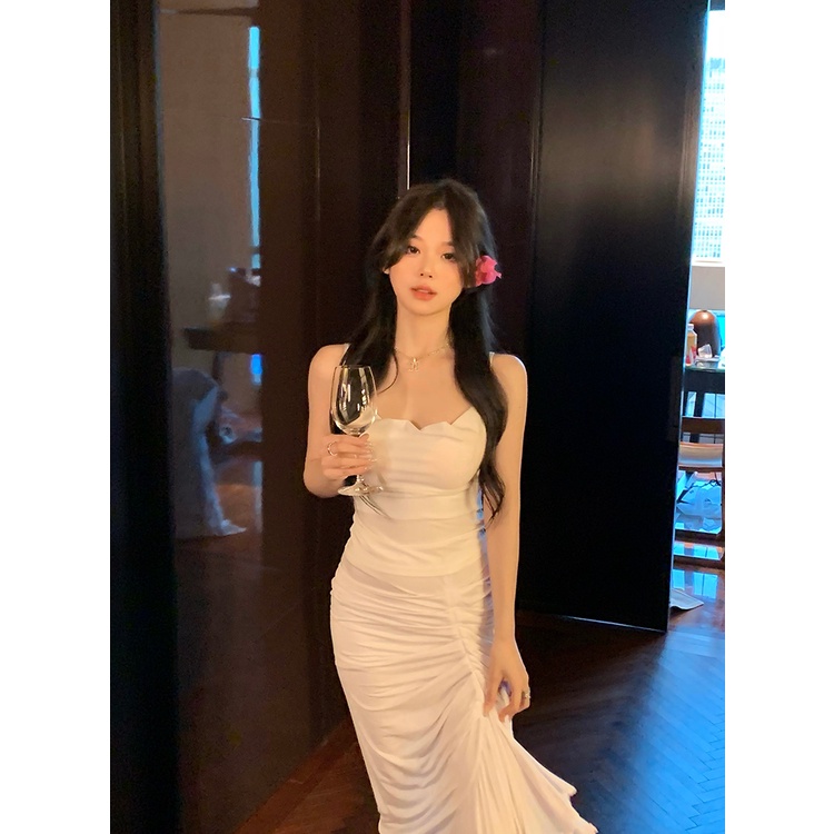 Set đồ nữ phong cách tiểu thư ngọt ngào gợi cảm hàng Quảng Châu đầu xu hướng mùa hè mới 2022