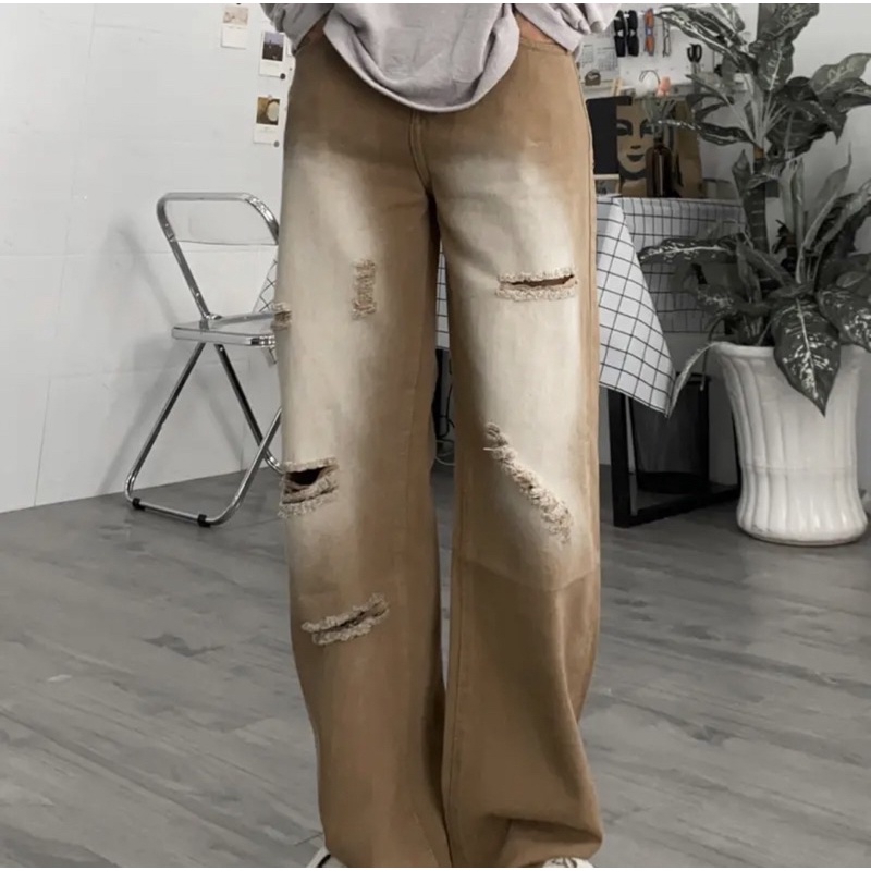 QUẦN BAGGY JEANS DÁNG SUÔNG,QUẦN JEAS ỐNG RỘNG NAM VÀ NỮ MÃ 854