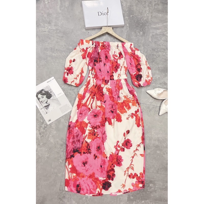 VÁY HOA CHUN VAI TÚI SƯỜN | BigBuy360 - bigbuy360.vn