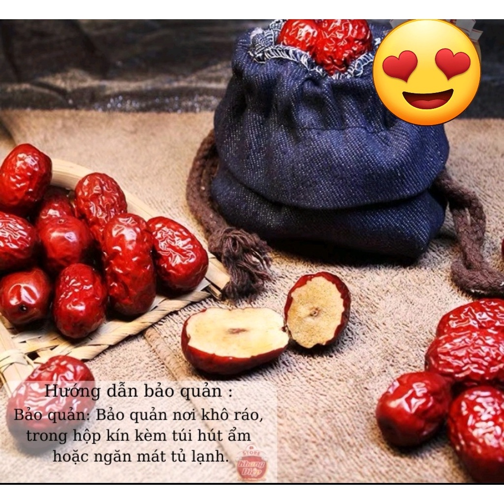 [ Tặng Kèm Túi ]Táo Đỏ Hàn Quốc Sấy Khô Loại 1, Giải Nhiệt , Tốt Cho Sức Khỏe