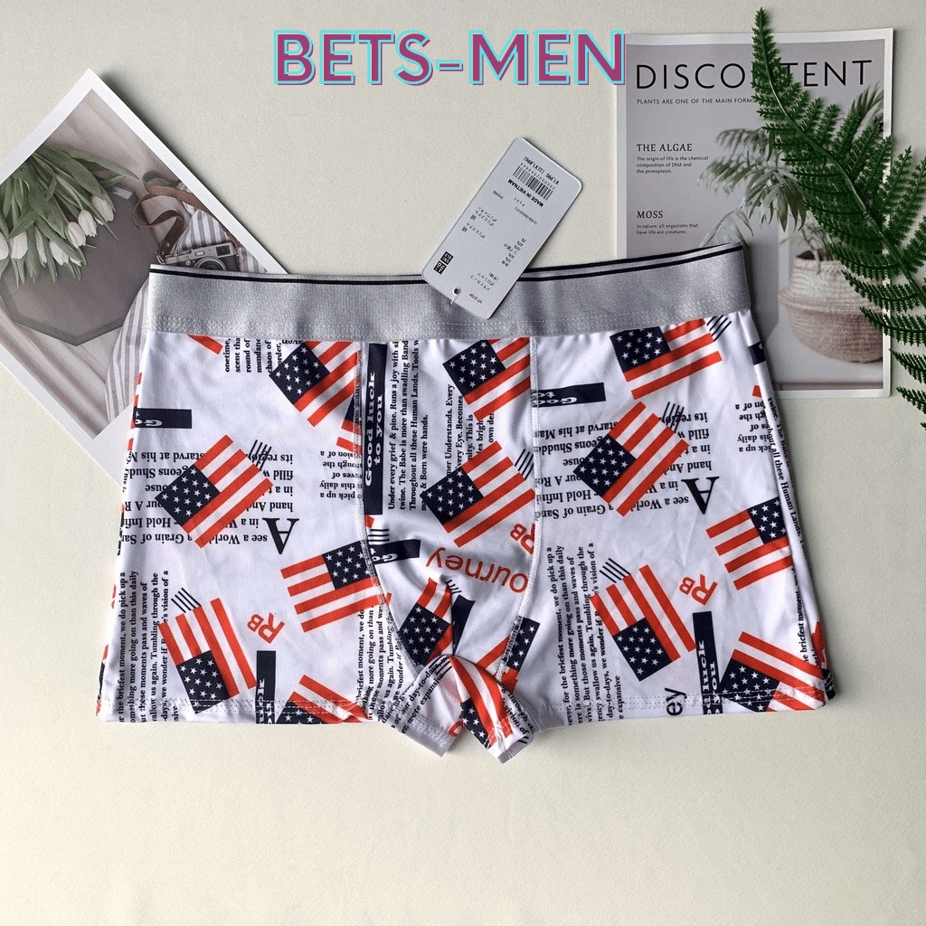 Quần Lót NAM Hoạt Hình  Chất Thun Lạnh Sịp Đùi Boxer