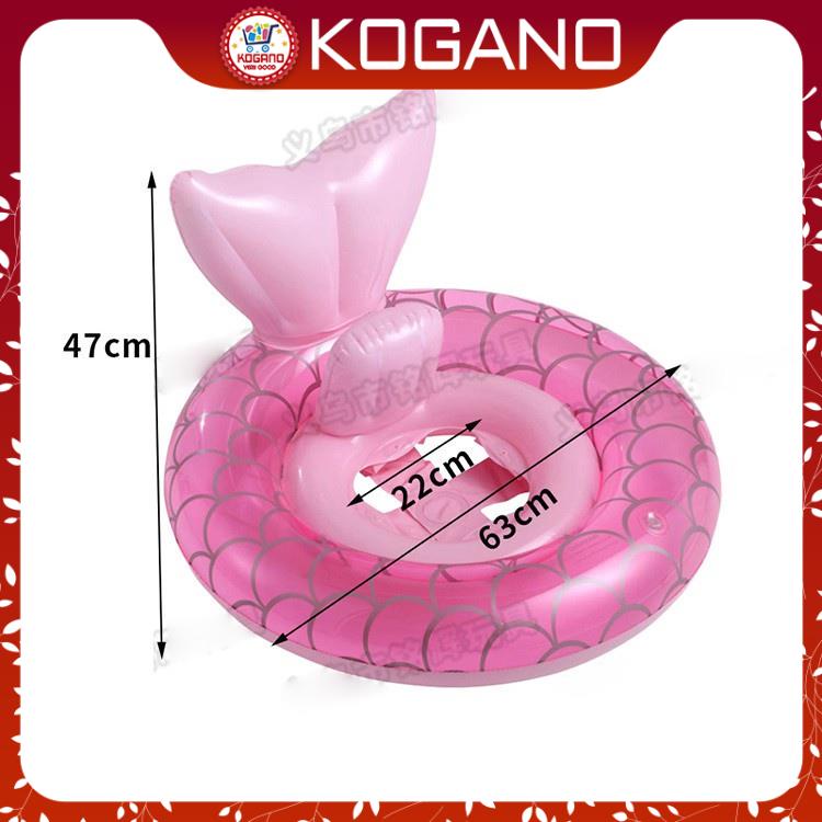 Phao Bơi Cho Bé KOGANO Phao Bơi Trẻ Em Xỏ Chân Chống Lật An Toàn Bơi Lội Đuôi Nàng Tiên Cá SS-001264