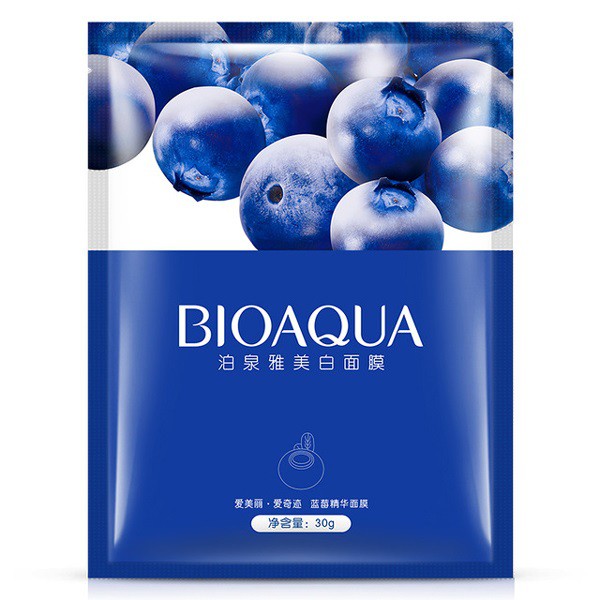 Combo 10 miếng mặt nạ Bioaqua Việt Quất dưỡng trắng da hiệu quả