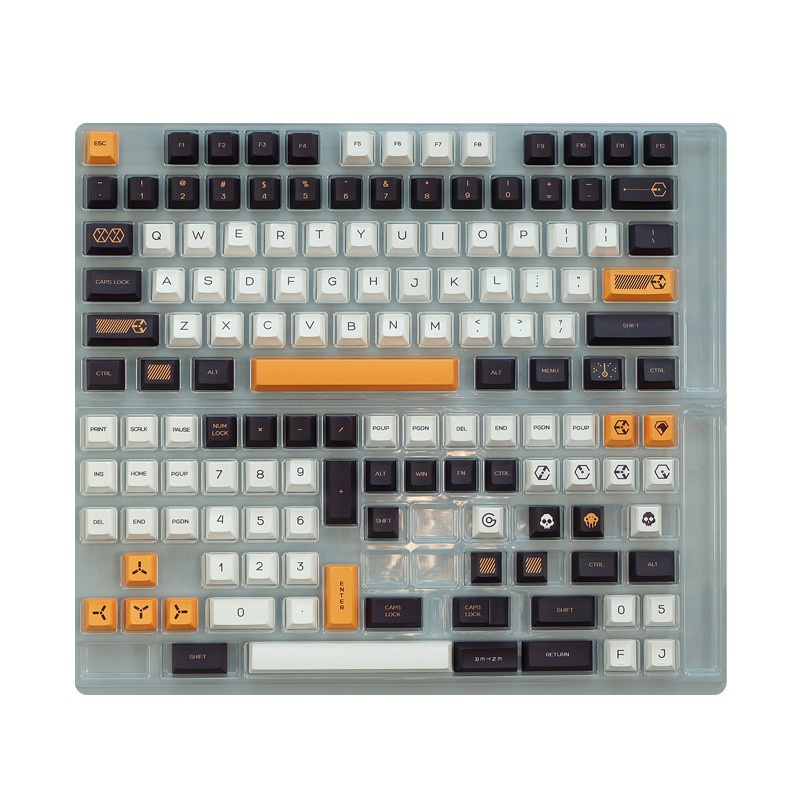 Set Keycap Cherry Virtual War (Alpha Trắng) | Nút bàn phím cơ | TKS