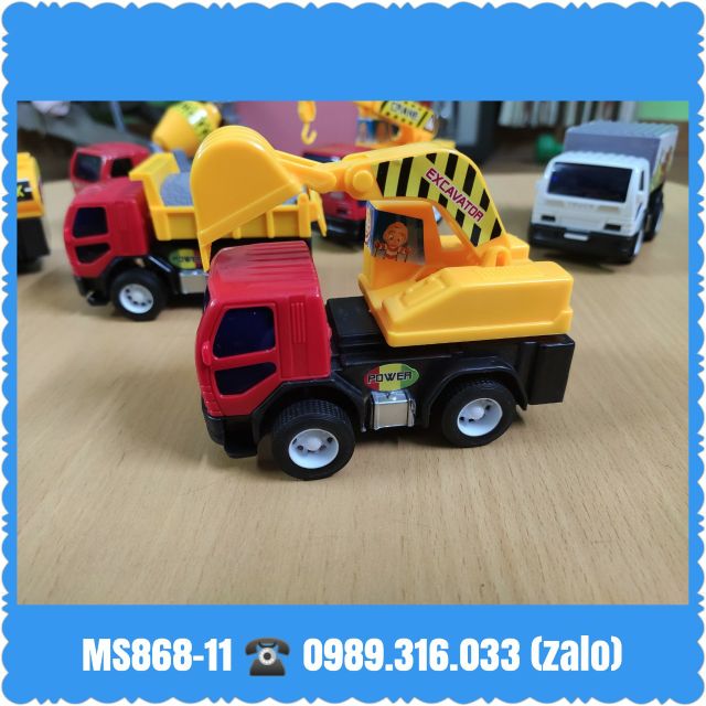 Bộ sưu tập đồ chơi 6 xe công trình cỡ to 86811