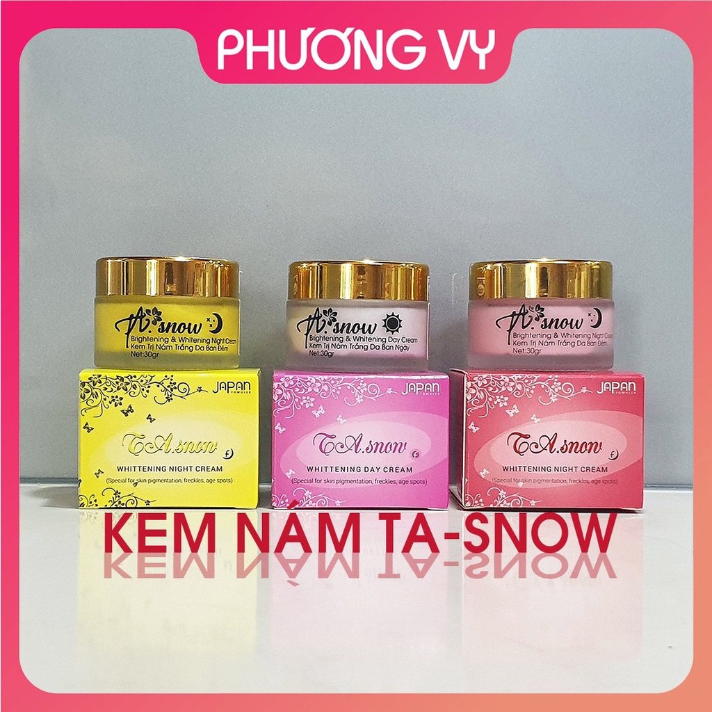 KEM VỖ BONG TA SNOW, mỹ phẩm SPA làm sạch nám tàn nhang và dưỡng trắng da, kem nám.