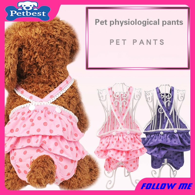 Quần Yếm Chấm Bi Xinh Xắn Cho Thú Cưng