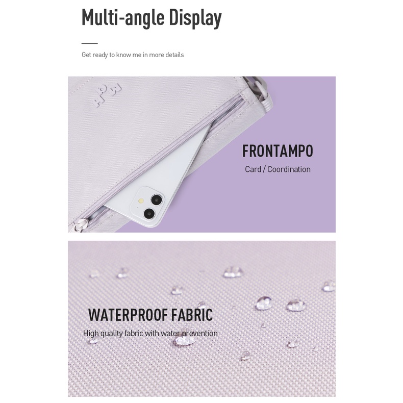 Túi đeo vai MAH màu trơn phong cách cổ điển xinh xắn thời trang