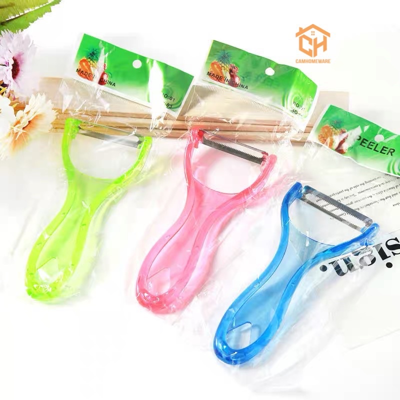 Nạo Gọt Vỏ 2 trong 1, Nạo Hoa Quả Inox